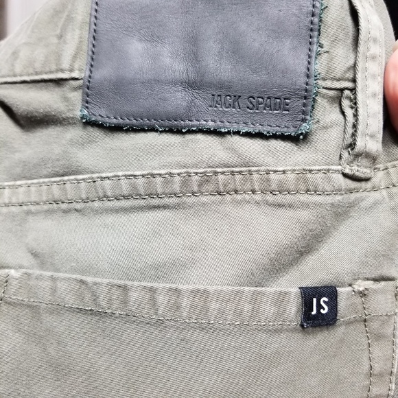Jack Spade Pants Jack Spade Stonehill Slim Fit Olive Green Pants